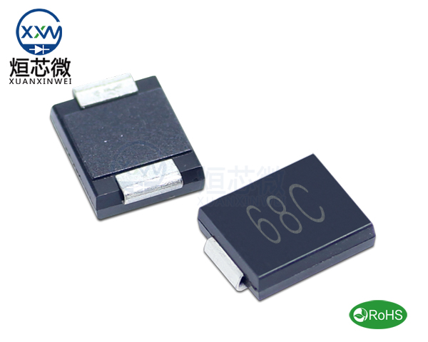 1.5SMC68CA參數(shù),TVS二極管1.5SMC68CA瞬態(tài)抑制二極管