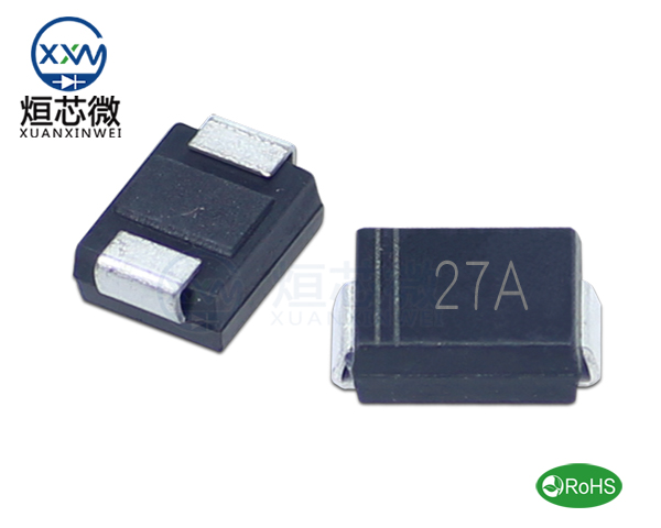 P6SMB27A參數(shù),TVS二極管P6SMB27A瞬態(tài)(變)抑制二極管