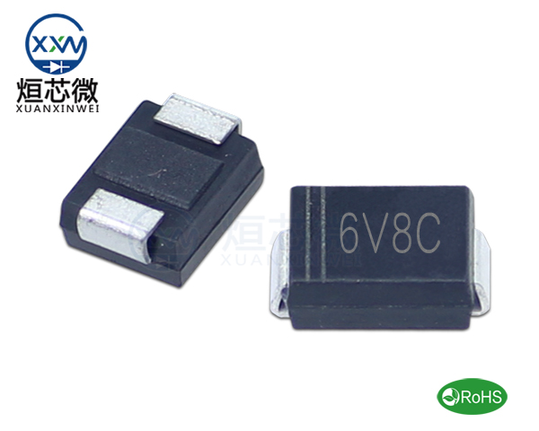 P6SMB6.8CA參數,TVS二極管P6SMB6.8CA瞬態(變)抑制二極管